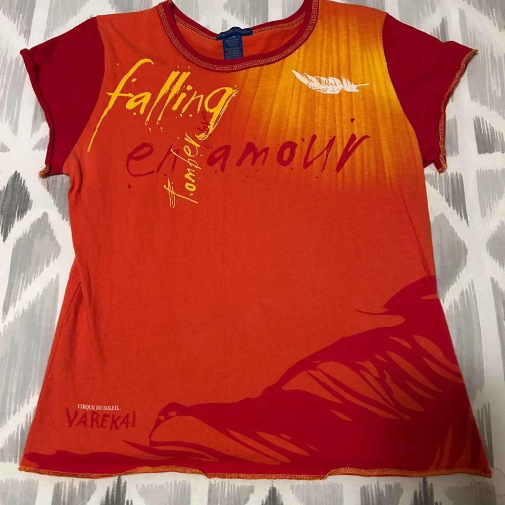 Orange and Yellow Graphic Fitted cirque du Soleil